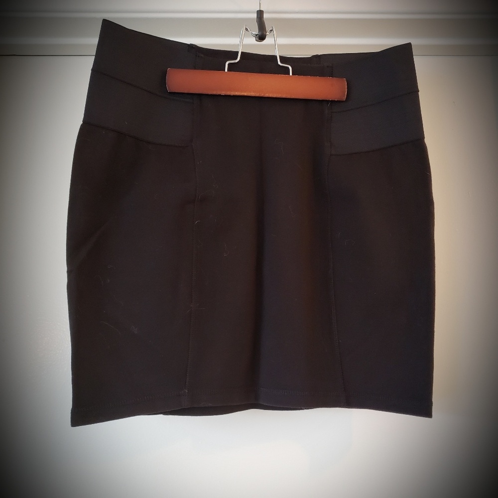 Black short skirt